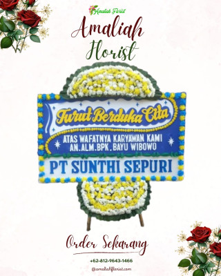 Papan Bunga Duka di Langowan Barat