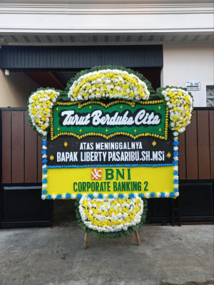 Papan Bunga Duka di Langowan Barat