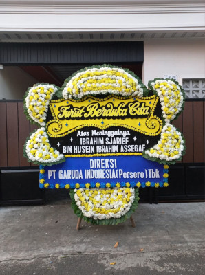 Papan Bunga Duka di Langowan Barat