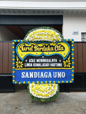 Papan Bunga Duka di Langowan Barat